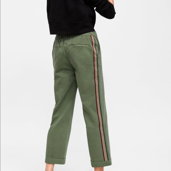 Zara Olive Green Joggers - Picture 2 of 15